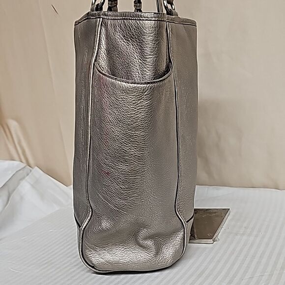 Coach Vintage Silver Leather Purse - Picture 5 of 14